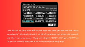 Các tốc độ khung hình thường gặp
