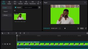 Sử dụng công cụ Chroma Key (phông xanh) trong CapCut (Nguồn_ Sưu tầm)